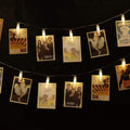 Christmas 40 Led Photo Clips String Lights (19.68 Ft, Warm White) for Hanging Pictures, Cards, Artwork, Indoor Outdoor Christmas Decorations, LL757