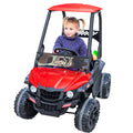 OFF-ROAD UTV WITH ROOF KIDS CARS 12V KIDS TOYS WITH R/C PARENTAL REMOTE ELECTRIC VEHICLES FOR BOYS GIRLS