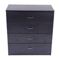 Segmart 4 Chest of Drawers for Bedroom, 26" x 13" x 29" Classic Metal Handles, Durable MDF Wood, S7914