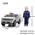 Segmart® Official Licensed Black Land Rover Kids Cars 12v Kids Toys With R/c Parental Remote