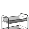 Segmart 10.24"W x 17.32"D x 33.46"H 4-Shelf Freestanding Shelves, Black