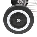 Portable BBQ Grills Clearance Charcoal with Wheels, Upgrade Steel Camping Grill, Outdoor Charcoal Grills for Barbecue Picnic Trailing Camping Outdoor, 18-Inch, Black