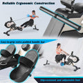 Clearance! Rowing Machine for Home, Indoor Rower Machine with Magnetic Tension System, LED Monitor and 8-level Resistance Adjustment, Silent Fitness Equipment for Home Gym, L4428