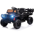 12V Kids Electric Ride On Car with Remote Control, LED Lights, Trailer, Shovel, Q01