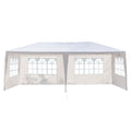 Canopy Party Tent for Outside,10' x 20' Outdoor Canopy Tent with 4 Side Walls, SEGMART Upgraded Outdoor Party Wedding Tent, White Backyard Tent for Catering Garden Beach Camping, L187