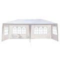 SEGMART 10 x 20 Canopy Tent with 4 Removable SideWalls for Patio Garden, Sunshade Outdoor Gazebo BBQ Shelter Pavilion, for Party Wedding Catering Gazebo Garden Beach Camping Patio, White, SS1096