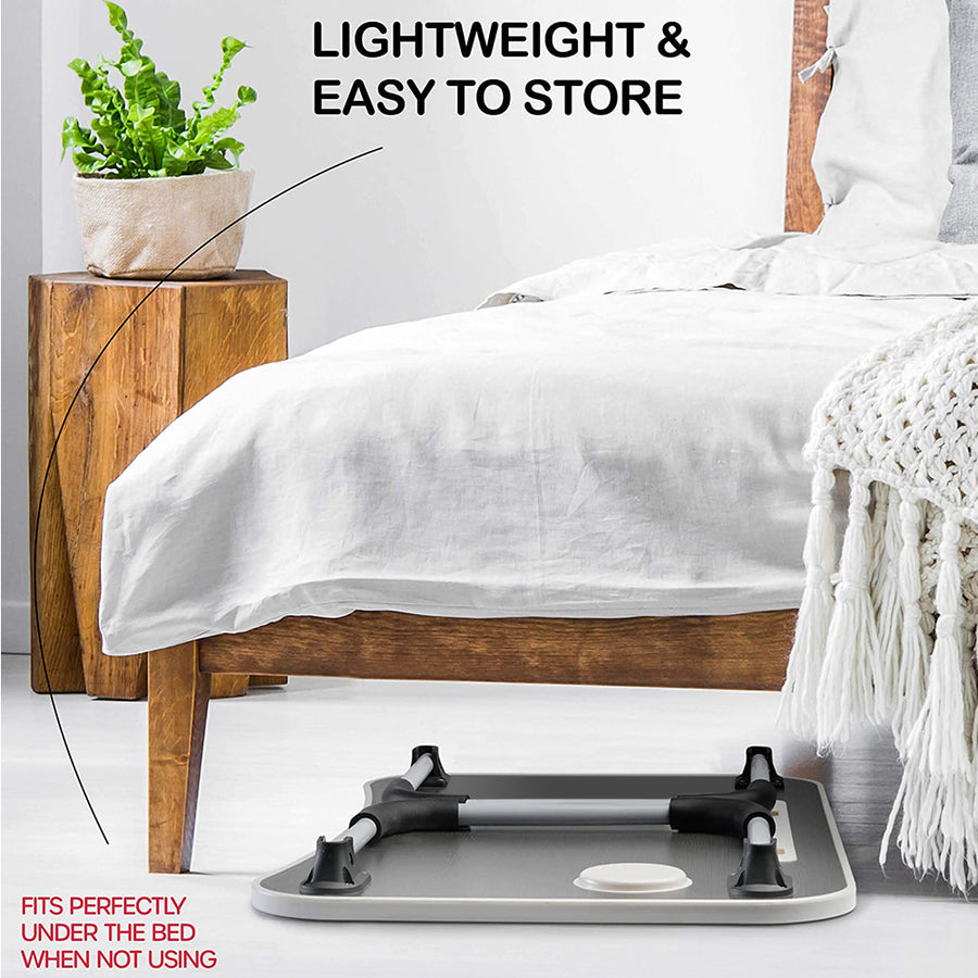 SEGMART Laptop Desk for Bed, Foldable Bed Tray Portable Lap Desks for Adults Kids, Wood, Q06