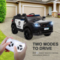 SEGMART Kids Police Ride On Car, 12V SUV Battery Operated Electric Cars w/ Parent Remote Control, Spring Suspension, S1755