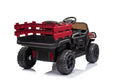 RIDE ON CARS WITH TRAILER 12V KIDS RIDE ON TRUCK KIDS CARS WITH REMOTE CONTROL BATTERY POWERED TOY TRACTOR WITH TRAIL