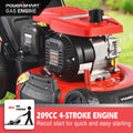 Gas Lawn Mowers, 3-in-1 Gas Powered Push Lawn Mower for Lawn - 21 Inch, 209CC 4-Stroke Engine, Walk-behind Gas Lawn Mower with Rear Bag, 5 Adjustable Cutting Heights, Oil Included