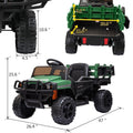 Segmart®12v Kids Ride On Green Truck Kids Cars