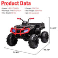 Segmart® Ride On Black Atv Kids Cars 12v Kids Toys