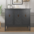 Wood Accent Storage Cabinet with Adjustable Shelf, Storage Buffet Sideboard Cabinet, Rustic Console Table for Entryway Hallway Foyer, Accent Table for Kitchen Living Room, B2057