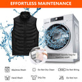 Heated Vest for Men Women, Size Adjustable, 11 Heating Zones, 3 Heating Levels, Unisex USB Charging Electric Heating Vest for Hunting, Fishing, Hiking (Battery Not Included)