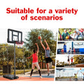 SEGMART Basketball Hoop for Adults Teens Kids, 4.9-10ft Adjustable Basketball Goal with Wheels, Weather-resistant 43 Inch Basketball Backboard, Basketball Rim for Gym Basketball Court Backyard