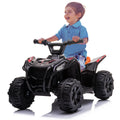 Kids Ride on ATV, Single Drive 6V Battery Powered ATV Car, Electric 4-Wheeler Quad Car with 1.86mph Max Speed, LED Headlights, Horn, Music Board, Electric Ride on Toy for Boy & Girl