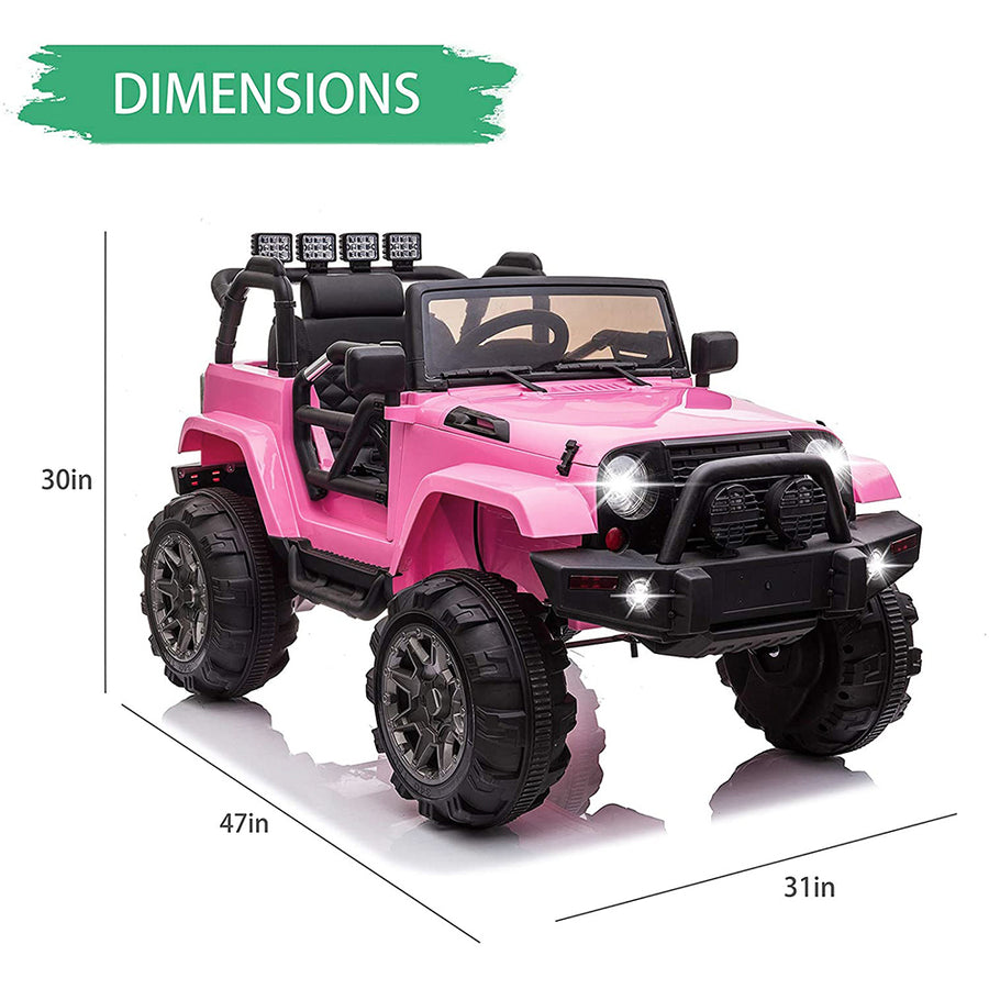 SEGMART 12V Kids Electric Ride On Cars with Remote Control, LED Lights, Q3
