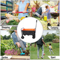 Collapsible Wagon Cart with Wheels, Heavy Duty Utility Cart with All-Terrain Wheels, Portable Garden Cart for Garden, Beach, Lawn