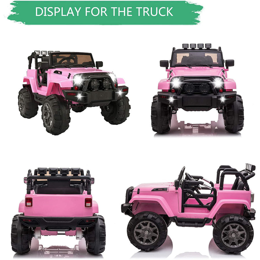 SEGMART 12V Kids Electric Ride On Cars with Remote Control, LED Lights, Q3