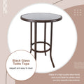 3 PCS Outdoor Patio Furniture Set, All-Weather Patio Dining Sets, PE Rattan Bar Height Table & Stool, Outdoor Bar Set with Cushion, High Bistro Set Dining Table Set, for Pool Patio Yard Balcony, K3937
