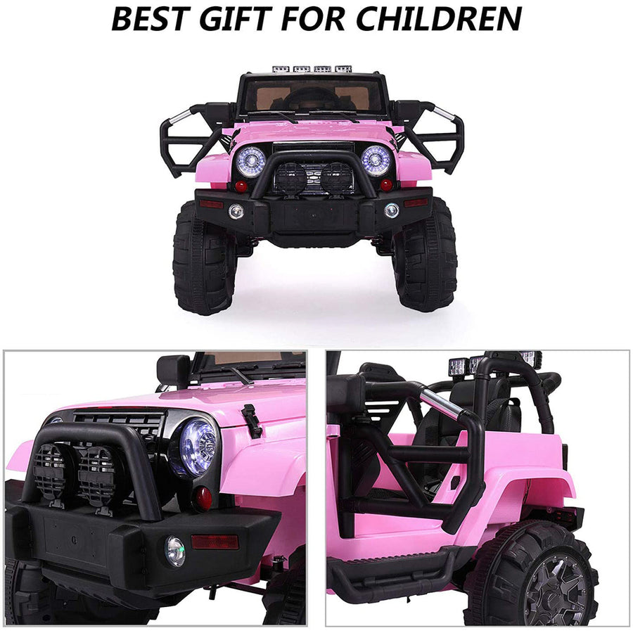 SEGMART 12V Kids Electric Ride On Cars with Remote Control, LED Lights, Q3