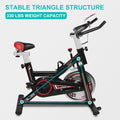 SEGMART Indoor Cycling Bikes, Exercise Bikes Stationary w/ LED Display Monitors, Cup Holder, Belt Drive, Q07