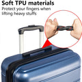 Carry on Luggage Set, 3pcs 20''/24''/28'' Fashion Lightweight Suitcase Travel Sets for Women, 3-in-1 Portable Trolley Case with Telescoping Handle, Outdoor Hardside Luggage Set, Blue, S9351