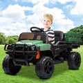 Segmart®12v Kids Ride On Green Truck Kids Cars