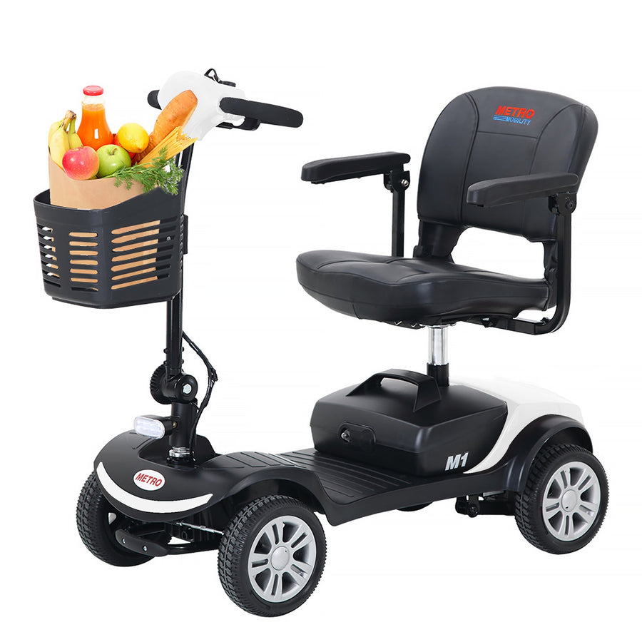 Segmart Mobility Scooters for Seniors, Heavy Duty Handicap Electric Scooters with 4 Wheel, Lightweight Compact Motorized Scooter with Headlights, Outdoor Power Scooter with Anti-Tip Wheels, Blue, SS113