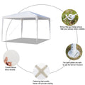 Segmart 10' x 10' White Event Outdoor Canopy with Spiral Tubes