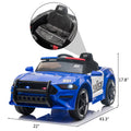 12V Ride on Cars, Kids Police Ride on Toys with Remote Control, Battery Power Ride on Truck, Electric Vehicle SUV Cars with LED Flashing Light, Music, Horn, Best Gift for Boys Girls, LL132