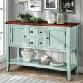 Wood Console Sofa Table with Storage Drawers and Bottom Shelf, Storage Buffet Sideboard Cabinet, Rustic Console Table for Entryway Hallway Foyer, Accent Table for Kitchen Living Room, B564