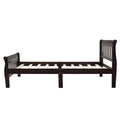 Twin Bed Frame, Modern Wood Platform Bed Frame with Headboard and Footboard, Twin Bed with Soild Wood Slat Support for Adults Teens Children, Bed Frame No Box Spring Needed, Espresso, I8839
