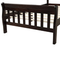 Twin Bed Frame, Modern Wood Platform Bed Frame with Headboard and Footboard, Twin Bed with Soild Wood Slat Support for Adults Teens Children, Bed Frame No Box Spring Needed, Espresso, I8839