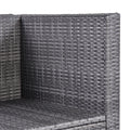 SEGMART Patio Furniture Sets, 7-Piece Wicker Patio Conversation Furniture Set with 6 Seats, Coffee Table, Outdoor Sectional Sofa for Backyard Porch Lawn Pool, Gray