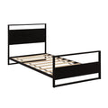 36.6 Inch SEGMART Twin Bed Frame with Headboard and Footboard, Full Bed Foundation w/10 Metal Legs, Noise-Free/ No Box Spring Needed, Easy assembly, for Dorm, School, Child Room, 300lbs, S1856