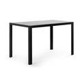 Dining Table Sets of 5, Upgrade Black Tempered Glass Sturdy Dinner Table Top with Dining Chair Sets of 4, Legs with Anti-Slip Mat, for Home, Kitchens, Dining Rooms, Cafe, Eating, Work, S12727