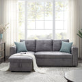 Segmart® Sectional Sofa Grey Fabric