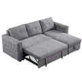 Segmart® Sectional Sofa Grey Fabric