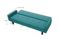 Sofa Sleeper, SEGMART Modern Fabric Sofa Bed with Armrest, Convertible Futon Couches and Sofas w/Wood Legs, Small Spaces Recliner Couch Living Room Furniture Loveseat Sofa, Green, LLL2036
