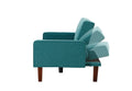 Sofa Sleeper, SEGMART Modern Fabric Sofa Bed with Armrest, Convertible Futon Couches and Sofas w/Wood Legs, Small Spaces Recliner Couch Living Room Furniture Loveseat Sofa, Green, LLL2036