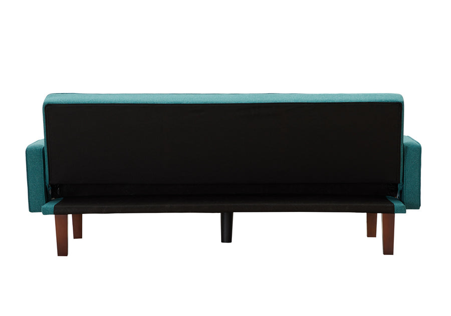 Sofa Sleeper, SEGMART Modern Fabric Sofa Bed with Armrest, Convertible Futon Couches and Sofas w/Wood Legs, Small Spaces Recliner Couch Living Room Furniture Loveseat Sofa, Green, LLL2036