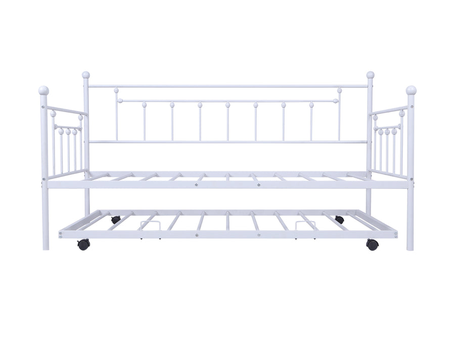 Segmart Twin Size Daybed with Trundle, Light Grey, L