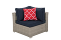 7 Pieces Wicker Bistro Patio Furniture Sectional Set