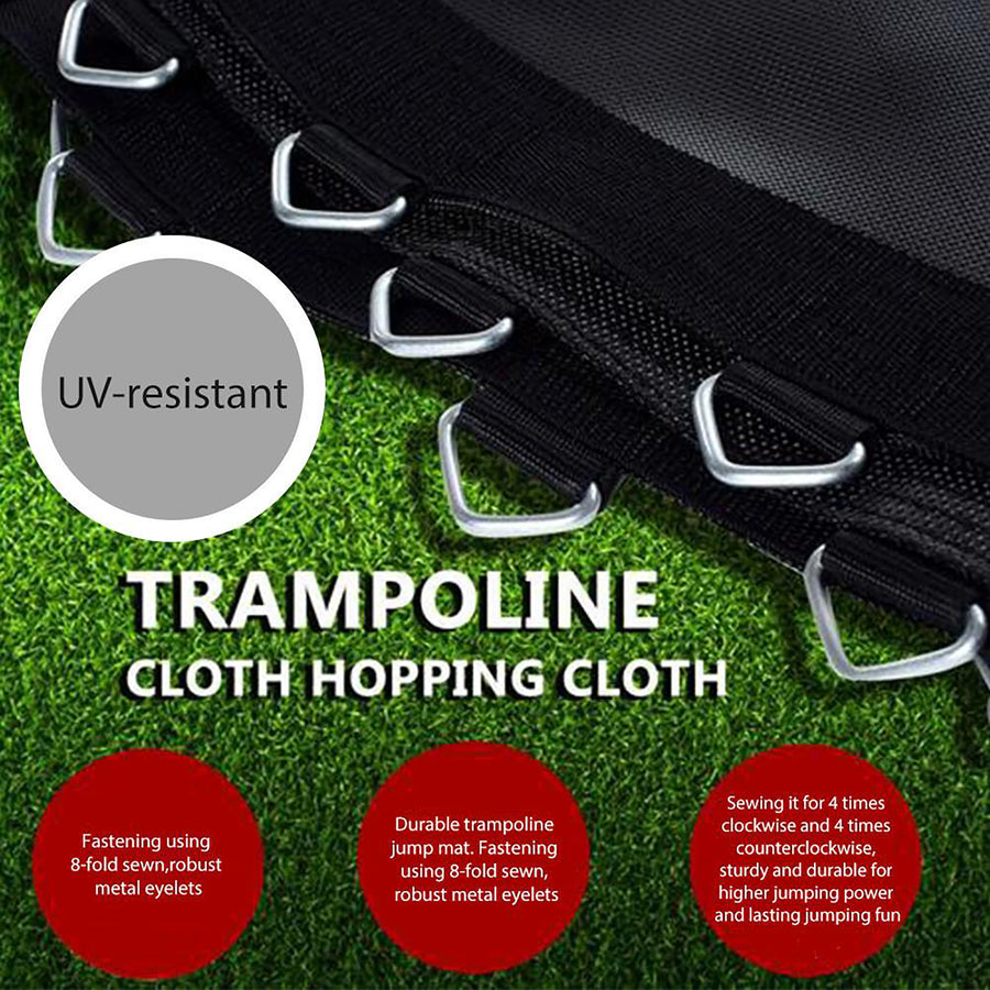 12FT Trampoline, Upgraded Outdoor Round Trampoline with Safety, Enclosure and Ladder, Outdoor Trampoline for Family School Entertainment, Heavy Duty Frame and Coiled Spring