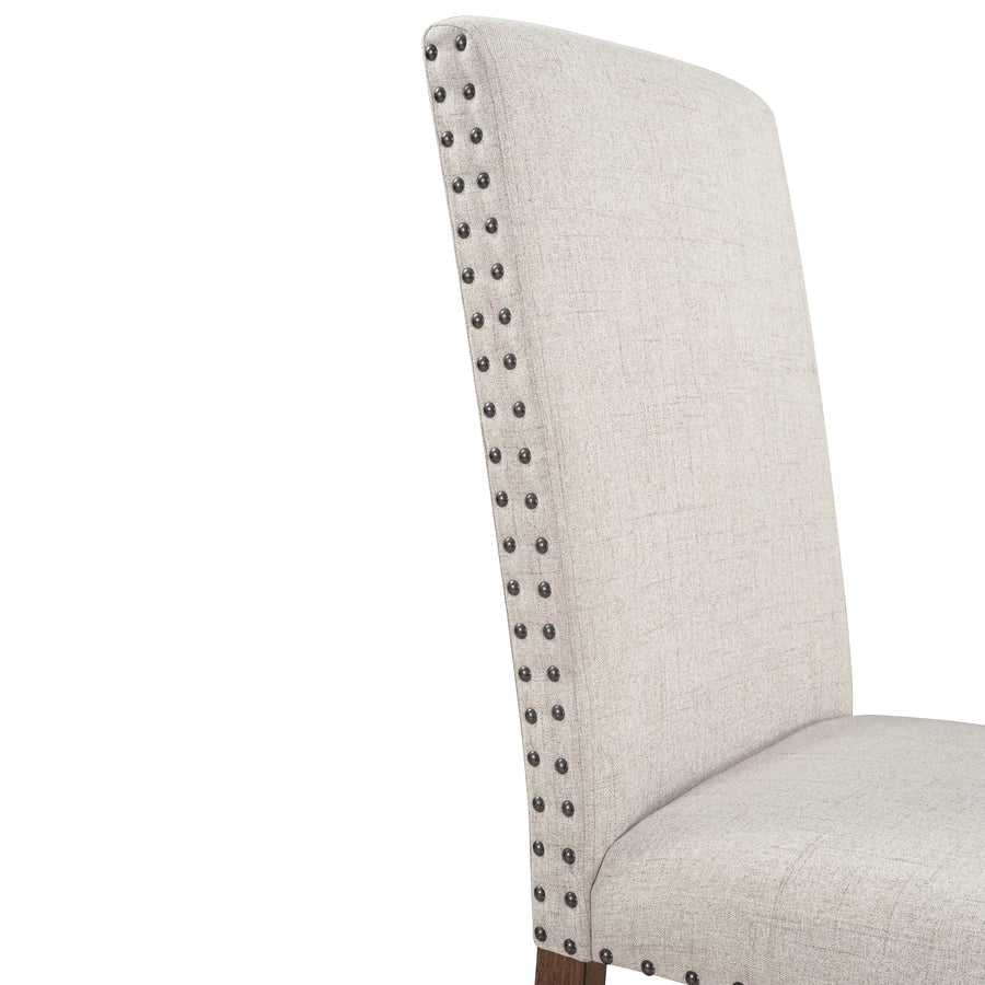 Segmart Dining Chair, Set of 2, Beige