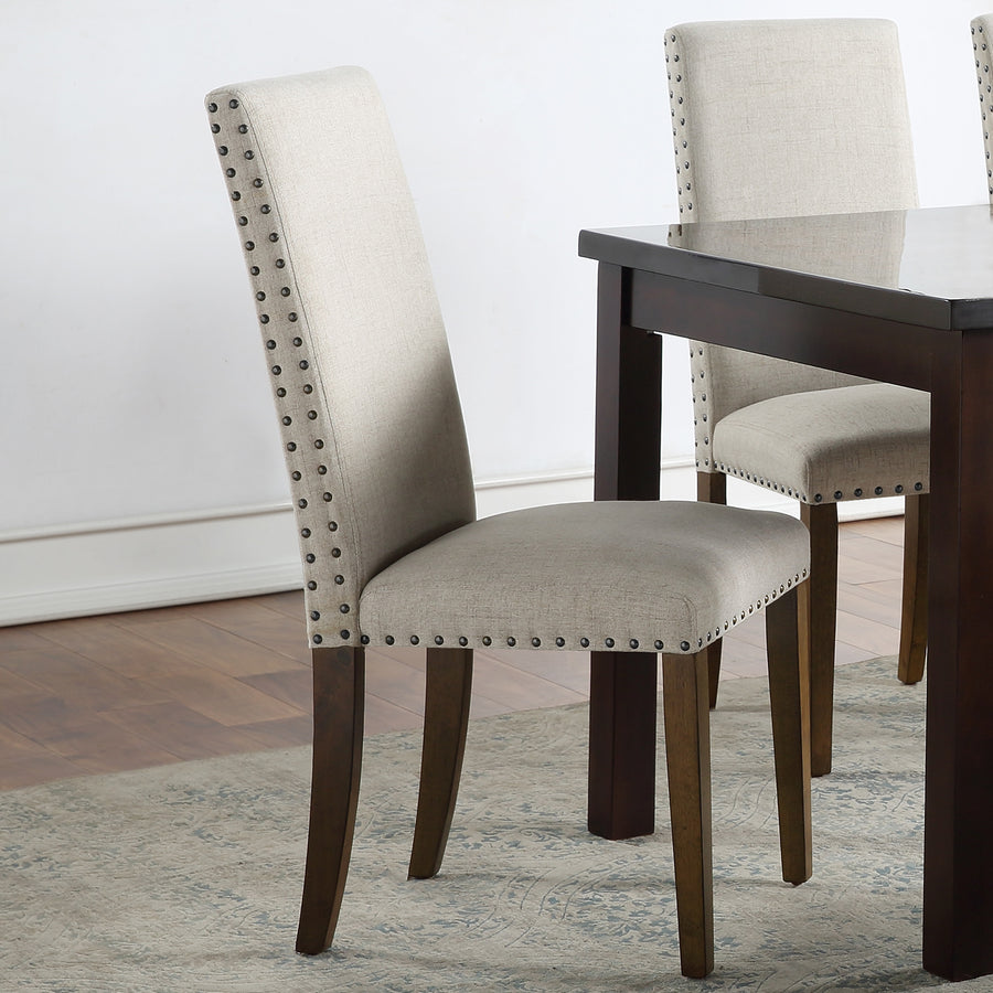 Segmart Dining Chair, Set of 2, Beige