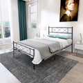 Twin Bed Frame No Box Spring Needed, SEGMART Twin Platform Bed Frame with Headboard, Metal Full Size Bed Frame, LLL2957