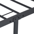 Twin Metal Bed Frame, Black Twin Platform Bed with Headboard and Footboard, Modern Metal Twin Bed Frame Bedroom Furniture with Metal Slat for Kids Adults Teens, No Box Spring Needed, L4227