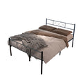 Metal Platform Bed Frame with Headboard, SEGMART Full Size Bed Frame, Metal Bed Frame with Metal Slat Support, Platform Bed Frame with Solid Construction, 77.6"L x 56"W, Max Holds 220LBS, Black, L